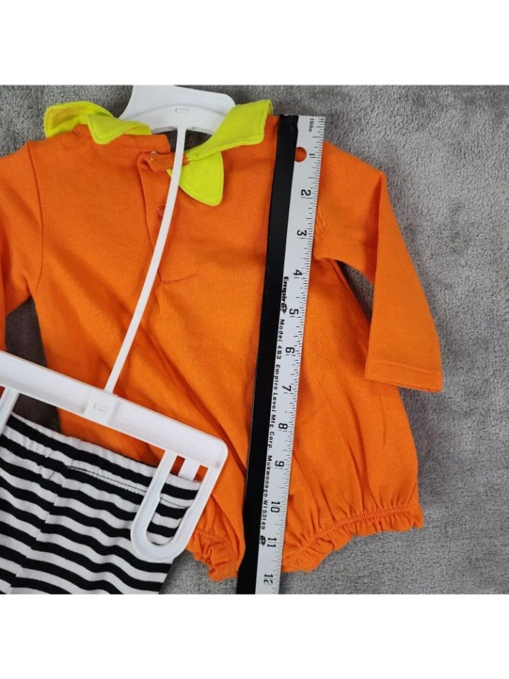 Baby Girls Pumpkin Bodysuit & Leggings Outfit Set Halloween Headband Size NB